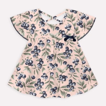 CONJUNTO INFANTIL MILON BLUSA ESTAMPA MIRTILOS E SHORT EM MOLETINHO - 2000949