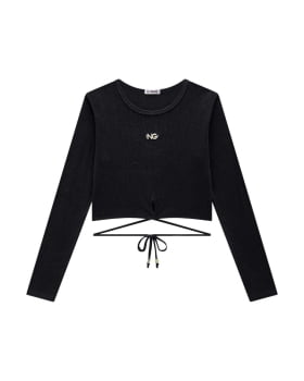 CONJUNTO INFANTIL NINA GO BLUSA CROPPED EM RIBANA E CALÇA WIDE EM MOLETINHO -2251003