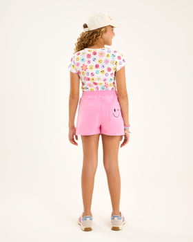 CONJUNTO INFANTIL NINA GO BLUSA EM COTTON ESTAMPADA E SHORT-SAIA EM MOLETINHO - 2254022 CONJUNTO INFANTIL NINA GO BLUSA EM COTTON ESTAMPADA E SHORT-SAIA EM MOLETINHO - 2254022