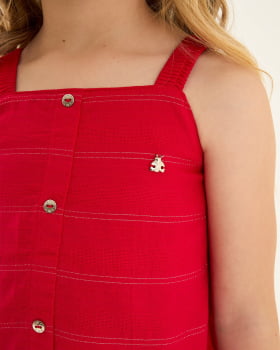 CONJUNTO INFANTIL SOMNII BATINHA E SHORTS EM TECIDO MAQUINETADO - 3254080