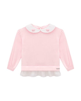 CONJUNTO INFANTIL SOMNII BLUSÃO EM SORT COLETE COM TRICOLINE E LEGGING - 3251029