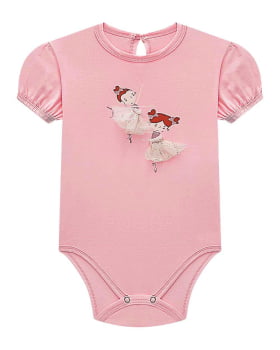 CONJUNTO INFANTIL SOMNII BODY EM RIBANA E SAIA BAILARINA EM TULE IRIS COM FORRO - 3243018