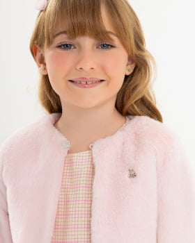 BOLERO INFANTIL SOMNII EM PELO COM FORRO - 3251051