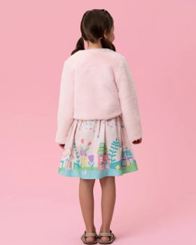 CASACO INFANTIL MON SUCRÉ PELUCIADO ROSA - 51134228026
