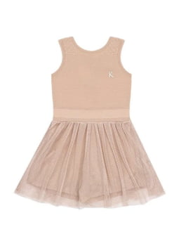 MACAQUINHO INFANTIL KIKI EM TRICOT COM SAIA EM TULE - 2300029