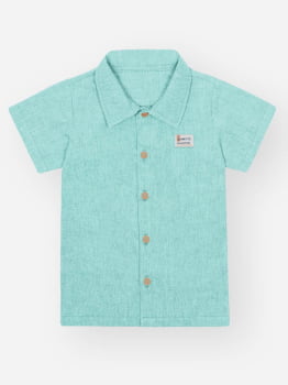 CONJUNTO INFANTIL DIVERTTO BODY ESTAMPA JUNGLE ACOMPANHA CAMISA E BERMUDA EM MOLETOM - 16269