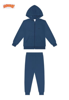 CONJUNTO INFANTIL ALAKAZOO JAQUETA E CALÇA EM MOLETOM - 00449
