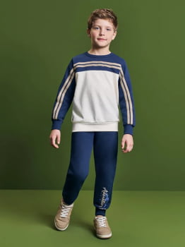 CONJUNTO INFANTIL DIVERTTO BLUSÃO E CALÇA JOGGER ADVENTURE - 27274
