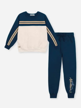 CONJUNTO INFANTIL DIVERTTO BLUSÃO E CALÇA JOGGER ADVENTURE - 27274