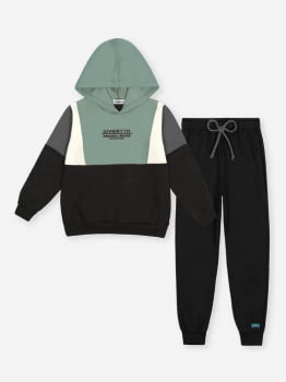 CONJUNTO INFANTIL DIVERTTO BLUSÃO E CALÇA JOGGER EM MOLETOM FELPADO - 27269