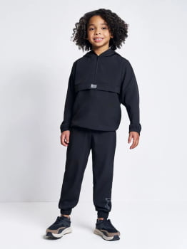 CONJUNTO INFANTIL DIVERTTO BLUSÃO E CALÇA JOGGER EM NYLON COM ELASTANO - 022260940