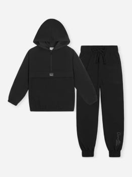 CONJUNTO INFANTIL DIVERTTO BLUSÃO E CALÇA JOGGER EM NYLON COM ELASTANO - 022260940