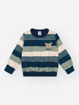CONJUNTO INFANTIL DIVERTTO BLUSÃO EM MOLETOM LINHO E CALÇA JOGGER EM VELUDO COTELÊ DE MALHA - 022260500