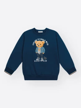 CONJUNTO INFANTIL DIVERTTO BLUSÃO ESTAMPADO E CALÇA JOGGER EM MOLETOM FELPADO - 27375