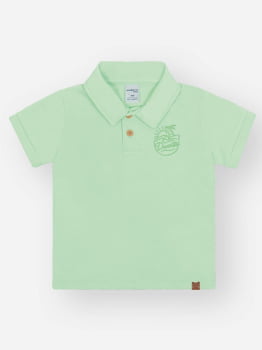 CONJUNTO INFANTIL DIVERTTO CAMISA POLO COM BORDADO E BERMUDA EM SARJA - 16309