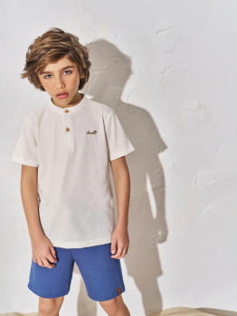 CONJUNTO INFANTIL DIVERTTO CAMISA POLO E BERMUDA - 27064