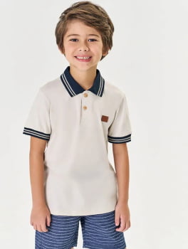 CONJUNTO INFANTIL DIVERTTO CAMISA POLO E BERMUDA E BERMUDA LISTRADA - 17789