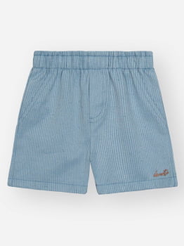 CONJUNTO INFANTIL DIVERTTO CAMISA POLO EM PIQUET COM BORDADO E BERMUDA TRABALHADA - 16310