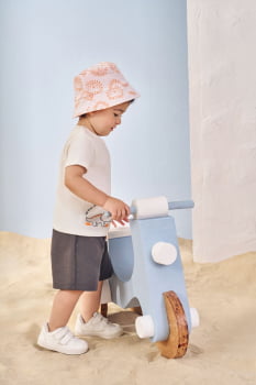 CONJUNTO INFANTIL DIVERTTO CAMISETA COM ESTAMPA DE DINO 3D E BERMUDA EM MOLETOM - 16254