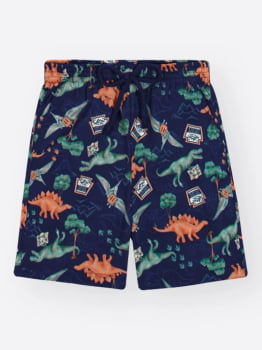 CONJUNTO INFANTIL DIVERTTO CAMISETA E BERMUDA DINO EM NYLON - 022261970