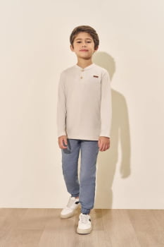 CONJUNTO INFANTIL DIVERTTO CAMISETA MANGA LONGA E CALÇA MOUNTAINS DUNA - 17873