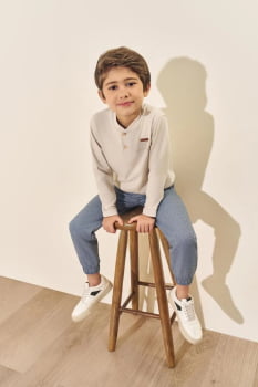 CONJUNTO INFANTIL DIVERTTO CAMISETA MANGA LONGA E CALÇA MOUNTAINS DUNA - 17873