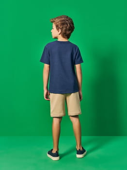CONJUNTO INFANTIL DIVERTTO CAMISETA TEXTURIZADA E BERMUDA EM MOLETINHO - 27131