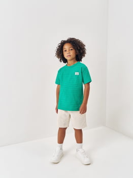 CONJUNTO INFANTIL DIVERTTO CAMISETA TEXTURIZADA E BERMUDA EM MOLETOM - 27145 CONJUNTO INFANTIL DIVERTTO CAMISETA TEXTURIZADA E BERMUDA EM MOLETOM - 27145