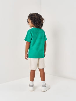 CONJUNTO INFANTIL DIVERTTO CAMISETA TEXTURIZADA E BERMUDA EM MOLETOM - 27145 CONJUNTO INFANTIL DIVERTTO CAMISETA TEXTURIZADA E BERMUDA EM MOLETOM - 27145