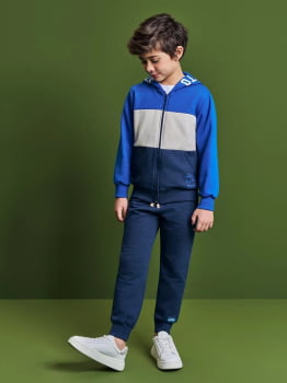CONJUNTO INFANTIL DIVERTTO JAQUETA E CALÇA JOGGER EM MOLETOM FELPADO - 022261370 CONJUNTO INFANTIL DIVERTTO JAQUETA E CALÇA JOGGER EM MOLETOM FELPADO - 022261370