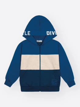CONJUNTO INFANTIL DIVERTTO JAQUETA E CALÇA JOGGER EM MOLETOM FELPADO - 022261370