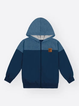 CONJUNTO INFANTIL DIVERTTO JAQUETA E CALÇA JOGGER EM MOLETOM SEM FELPA - 022261350