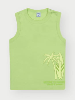CONJUNTO INFANTIL DIVERTTO REGATA COM ESTAMPA 3D E BERMUDA EM LINHO ESTAMPADA - 16258