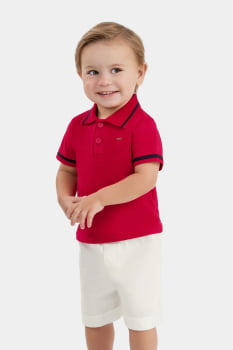 CONJUNTO INFANTIL ELIAN CAMISA POLO E BERMUDA - 201244