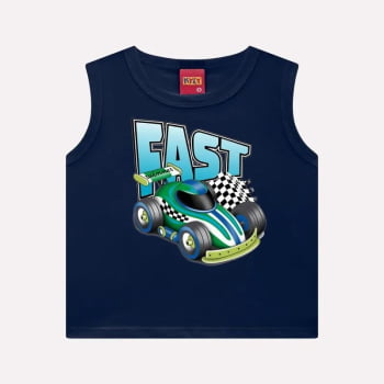 CONJUNTO INFANTIL KYLY REGATA ESTAMPA  E BERMUDA ESTAMPA FAST - 1000945