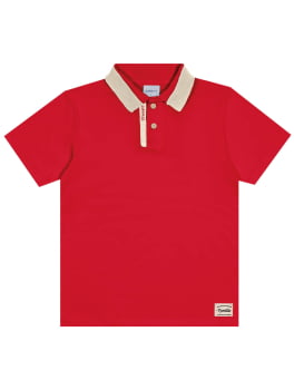 CONJUNTO INFANTIL MENINO DIVERTTO CAMISA POLO E BERMUDA EM SARJA - 17712