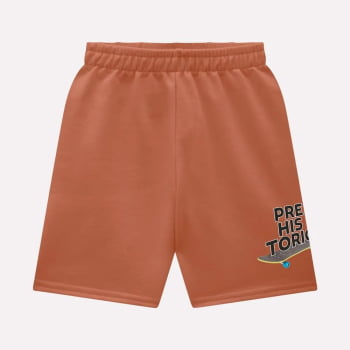 CONJUNTO INFANTIL MENINO KYLY REGATA ESTAMPA DINOSSAURO E BERMUDA EM MOLETOM - 1000956