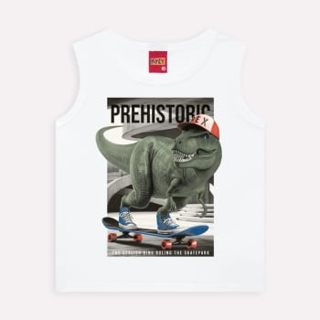 CONJUNTO INFANTIL MENINO KYLY REGATA ESTAMPA DINOSSAURO E BERMUDA EM MOLETOM - 1000956