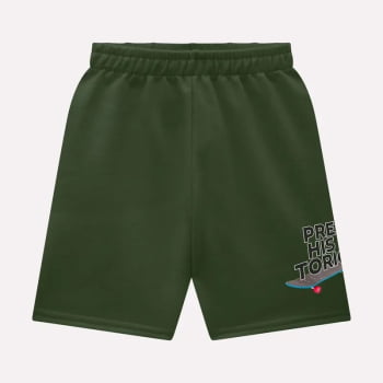 CONJUNTO INFANTIL MENINO KYLY REGATA ESTAMPA DINOSSAURO E BERMUDA EM MOLETOM - 1000956