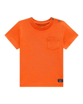 CONJUNTO INFANTIL MENINO ONDA MARINHA CAMISETA EM MALHA FLAME E BERMUDA EM SARJA PAPELADA - 1243023