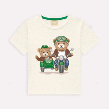 CONJUNTO INFANTIL MILON CAMISETA ESTAMPA URSINHO E BERMUDA MOLETINHO - 2000970