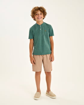 CONJUNTO INFANTIL ONDA MARINHA BATA EM PIQUET CONFORT E BERMUDA EM LINHO - 1254113 CONJUNTO INFANTIL ONDA MARINHA BATA EM PIQUET CONFORT E BERMUDA EM LINHO - 1254113