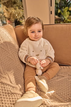 CONJUNTO INFANTIL ONDA MARINHA BLUSA EM PELO FLEECE E CALÇA EM MOLETOM - 1251030