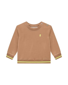 CONJUNTO INFANTIL ONDA MARINHA BLUSÃO E CALÇA EM MOLETOM FELPADO - 1251028