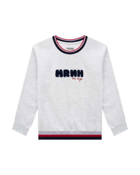 CONJUNTO INFANTIL ONDA MARINHA BLUSÃO E CALÇA EM MOLETOM FELPADO - 1251061