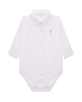CONJUNTO INFANTIL ONDA MARINHA BODY CAMISA EM TRICOLINE E CALÇA EM SARJA MOLETOM - 1251016