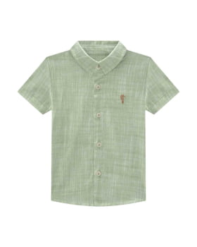 CONJUNTO INFANTIL ONDA MARINHA CAMISA EM LINHO LEVE E BERMUDA EM LINHO COM ELASTANO - 1254035