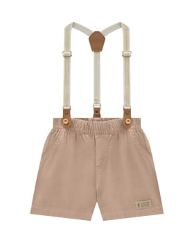 CONJUNTO INFANTIL ONDA MARINHA CAMISA EM LINHO LEVE E BERMUDA EM VISCOLINHO - 1254006