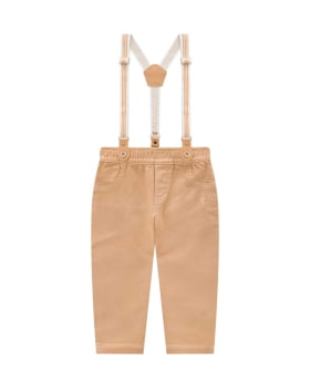 CONJUNTO INFANTIL ONDA MARINHA CAMISA EM TRICOLINE E CALÇA EM SARJA MOLETOM - 1251027