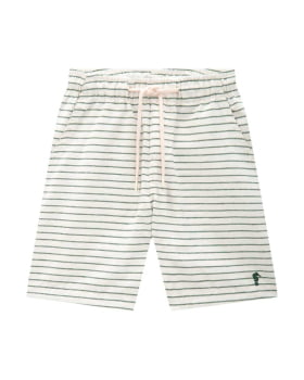 CONJUNTO INFANTIL ONDA MARINHA CAMISA POLO E BERMUDA LISTRADA - 1254063